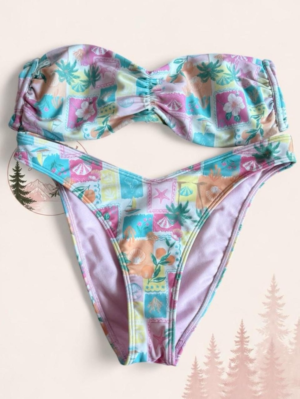 Hollister Bikini Set – Bandeau Top & Bottoms